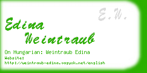 edina weintraub business card